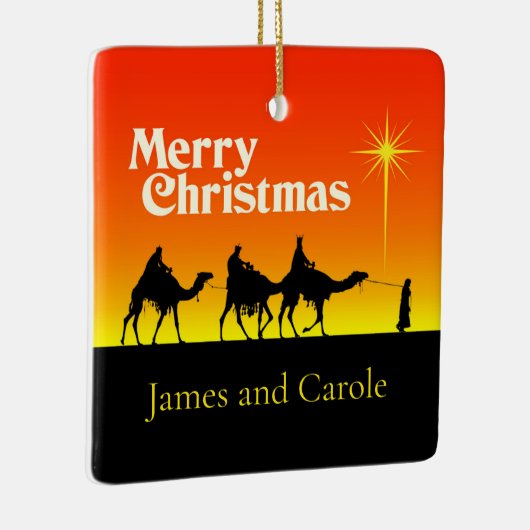 Ornement En Céramique Trois Etoile Hommes Sages de Bethléem Noël (Droite)