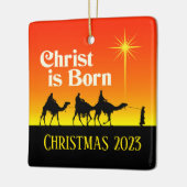 Ornement En Céramique Trois Etoile Hommes Sages de Bethléem Noël (Gauche)