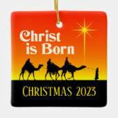 Ornement En Céramique Trois Etoile Hommes Sages de Bethléem Noël (Devant)