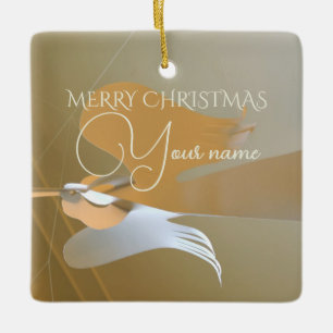 Ornement En Céramique Trompettes anges