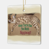 ORNEMENT EN CÉRAMIQUE TROP DE LAIT DE POULE ! (Gauche)