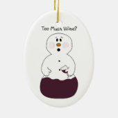 Ornement En Céramique Trop d'ornement de vin (Dos)
