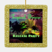 Ornement En Céramique Tropical Breeze Release Party multicolore (Dos)