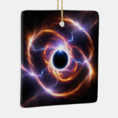 Ornement En Céramique Trou Noir avec Flares Plasma et Éclairage (Droite)
