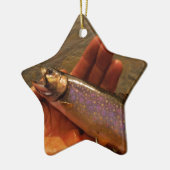 Ornement En Céramique Trout à Hands (Gauche)