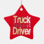 Ornement En Céramique Truck Driver Extraordinaire (Devant)