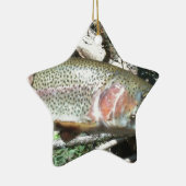 Ornement En Céramique Truite arc-en-ciel (Droite)