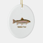 Ornement En Céramique Truite arc-en-ciel (intitulé) (Droite)