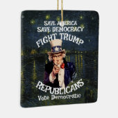 Ornement En Céramique Trump (Droite)