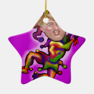 Ornement En Céramique Trump Jester