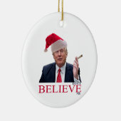 Ornement En Céramique Trump, ne me croyez pas (Droite)