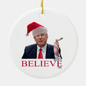 Ornement En Céramique Trump, ne me croyez pas (Dos)