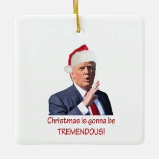 Ornement En Céramique Trump : Noël va être formidable !