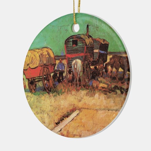Ornement En Céramique Tsiganes avec Caravanes de Vincent van Gogh (Gauche)