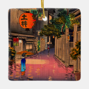 Ornement En Céramique Tsuchiya Koitsu - Soirée à Ushigome