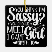 Ornement En Céramique Tu crois que je suis sûr que tu devrais rencontrer (Devant)