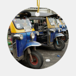 Ornement En Céramique Tuk-tuk taxi Bangkok Thaïlande