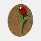 Ornement En Céramique Tulipe jaune et rouge (Droite)