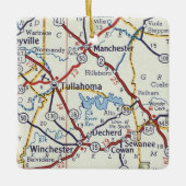 Ornement En Céramique Tullahoma TN (Devant)