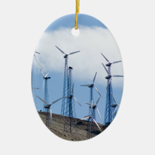 Ornement En Céramique Turbines éoliennes
