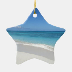 Ornement En Céramique Turcs et plage rêveuse de la Caïques