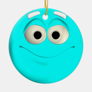 Ornement En Céramique Turquoise
