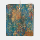 Ornement En Céramique Turquoise Cooper Patina (Gauche)