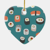 Ornement en céramique Turquoise Sushi (Dos)