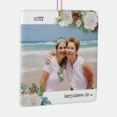 Ornement En Céramique Two Photo Happiness est vous comme ami Rose Pine (Droite)