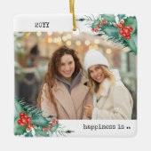 Ornement En Céramique Two Photo Happiness est vous en tant qu'ami Holly (Devant)