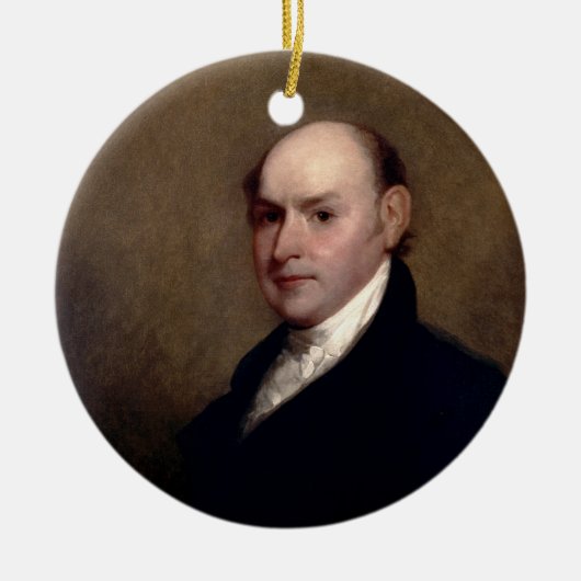 Ornement En Céramique U.S. Le Président John Quincy Adams par Gilbert (Devant)