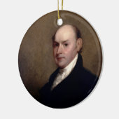 Ornement En Céramique U.S. Le Président John Quincy Adams par Gilbert (Gauche)
