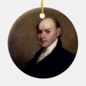 Ornement En Céramique U.S. Le Président John Quincy Adams par Gilbert (Dos)
