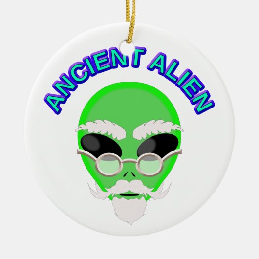 Ornement En Céramique Un Alien ancien (Devant)