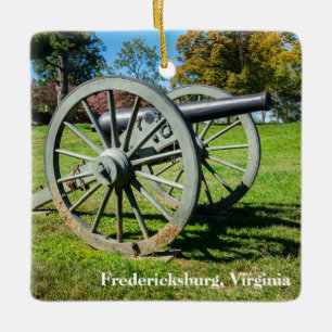Ornement En Céramique Un canon sur le champ de bataille de Fredericksbur