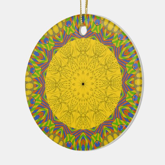 Ornement En Céramique Un décor doré incomparable. (Gauche)