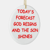 ORNEMENT EN CÉRAMIQUE UN DIEU (Droite)