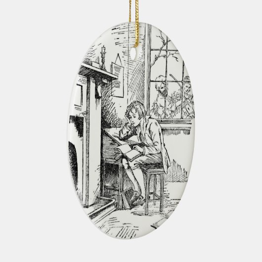 Ornement En Céramique Un garçon seul (Droite)