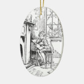 Ornement En Céramique Un garçon seul (Gauche)