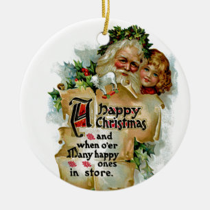 Ornement En Céramique Un joyeux Noël