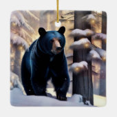 Ornement En Céramique Un joyeux Noël de bière (Dos)