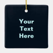 Ornement En Céramique Un loup sur la neige - Joyeux Noё l (Dos)