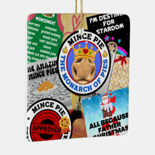 Ornement En Céramique Un Montage à tarte mince sous le verre grossissant