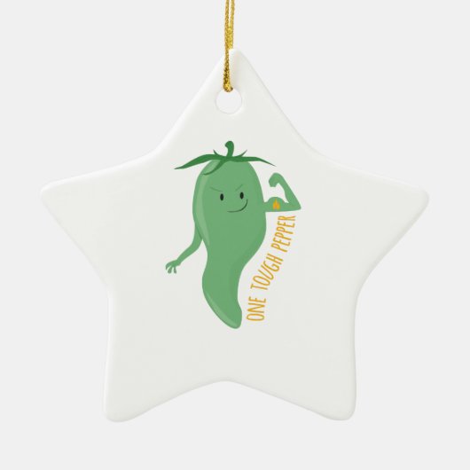 Ornement En Céramique Un poivre dur (Devant)