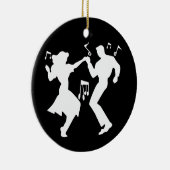 Ornement En Céramique Un thème de Rockin rétro (Droite)