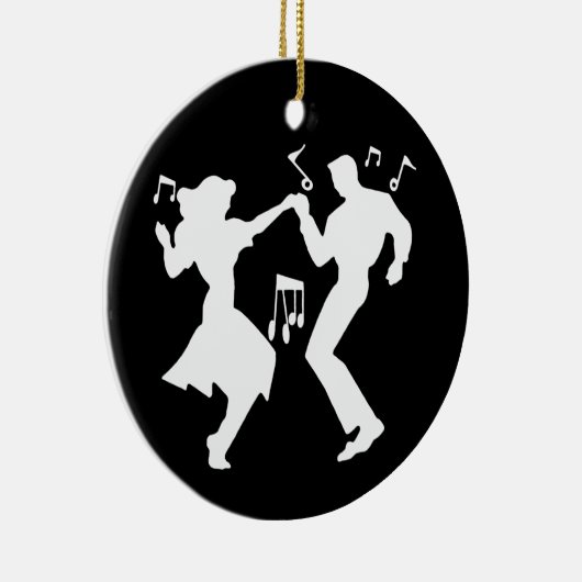 Ornement En Céramique Un thème de Rockin rétro (Droite)