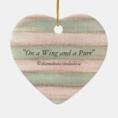 Ornement En Céramique Une aile et un ronronnement (Dos)