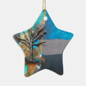 Ornement En Céramique Une colline d'arbre (Droite)