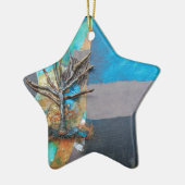 Ornement En Céramique Une colline d'arbre (Gauche)