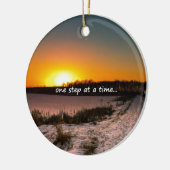 Ornement En Céramique Une étape à la fois (Gauche)